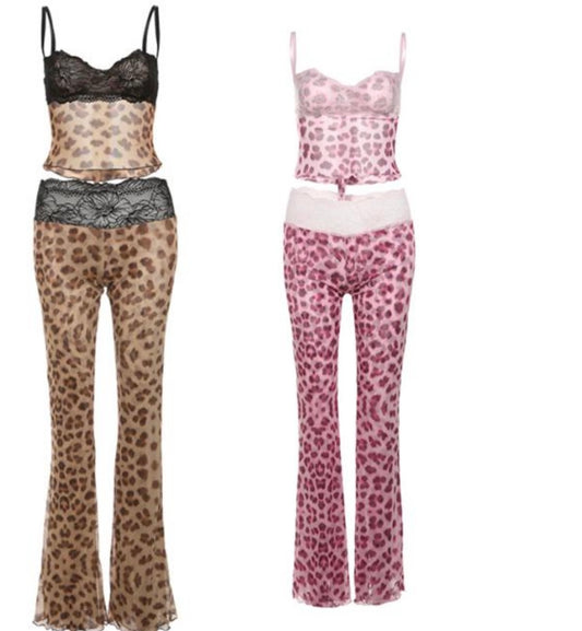 Lace Leopard Set