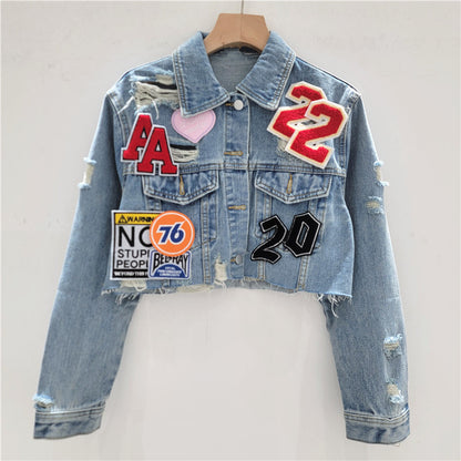 Patch Denim Jacket