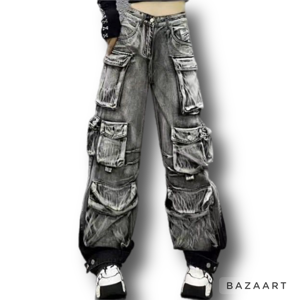Ash Baggy Cargo Jeans