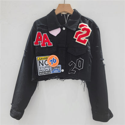 Patch Denim Jacket