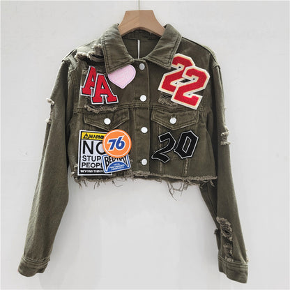 Patch Denim Jacket