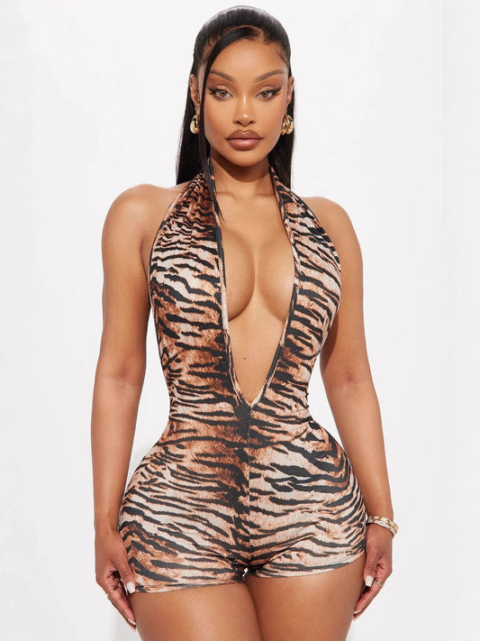 Cheetah romper